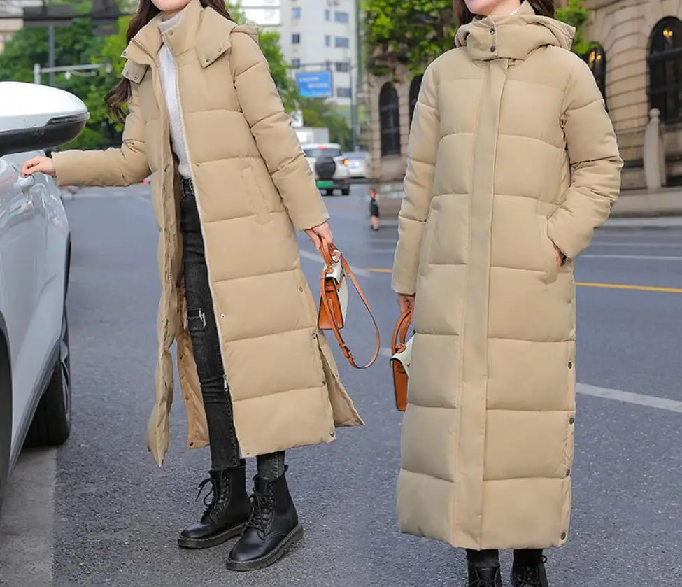 Autumn/Winter New Fashion Long Sleeved Hooded Zipper Solid Color Slim Fit Long Version Jacket For Women,4 Colors