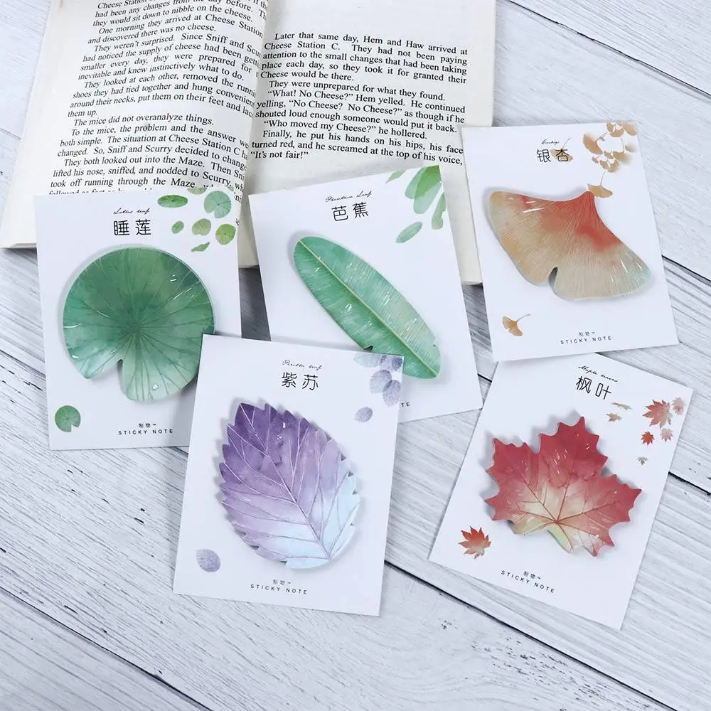 6 Styles Korean Planner Sticker Paper Stationery School Office Self-Adhesive Memo Pad Bookmark Sticky Note Notebook