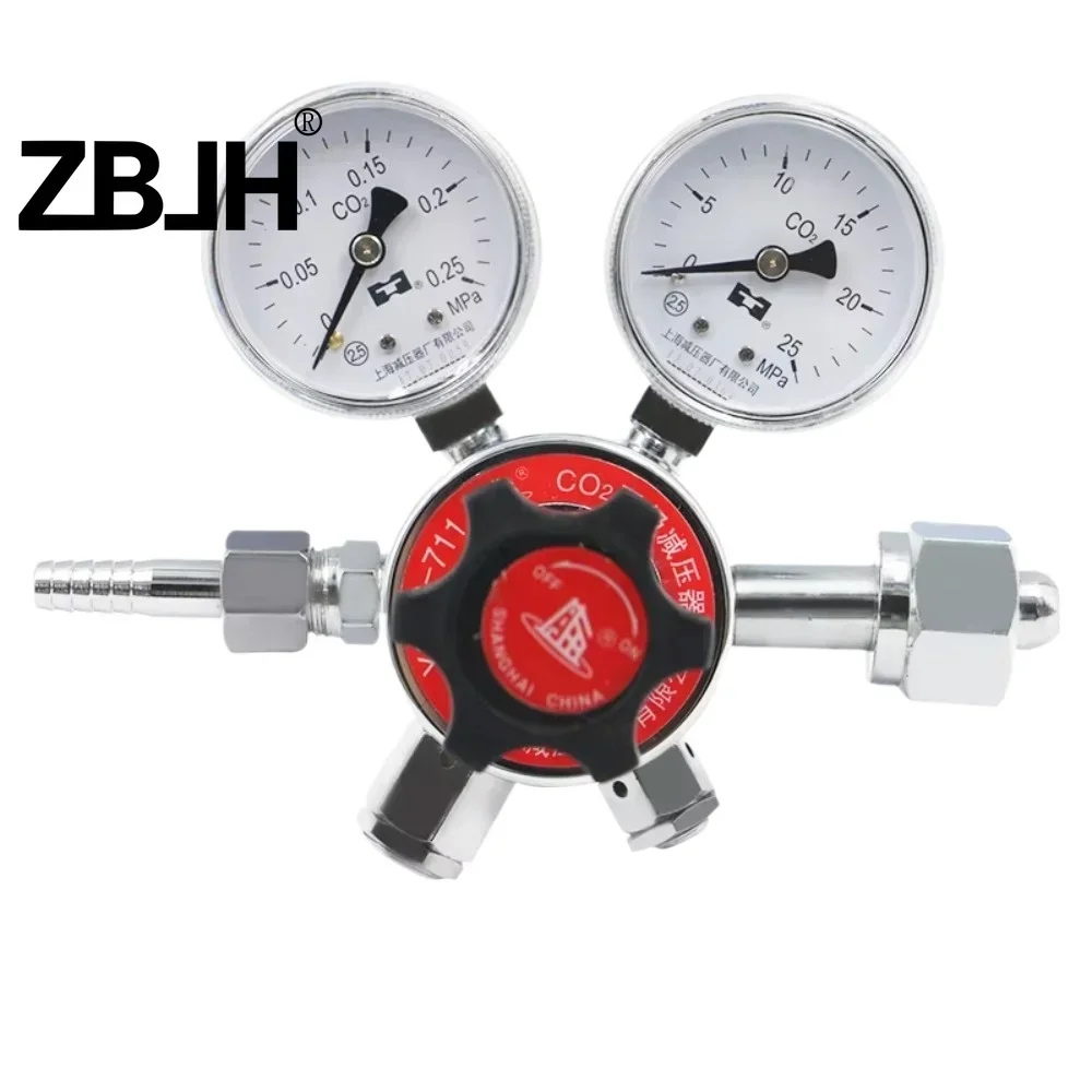 Stainless Steel Double-stage(bipolar) Carbon Dioxide Pressure Regulator flow stability