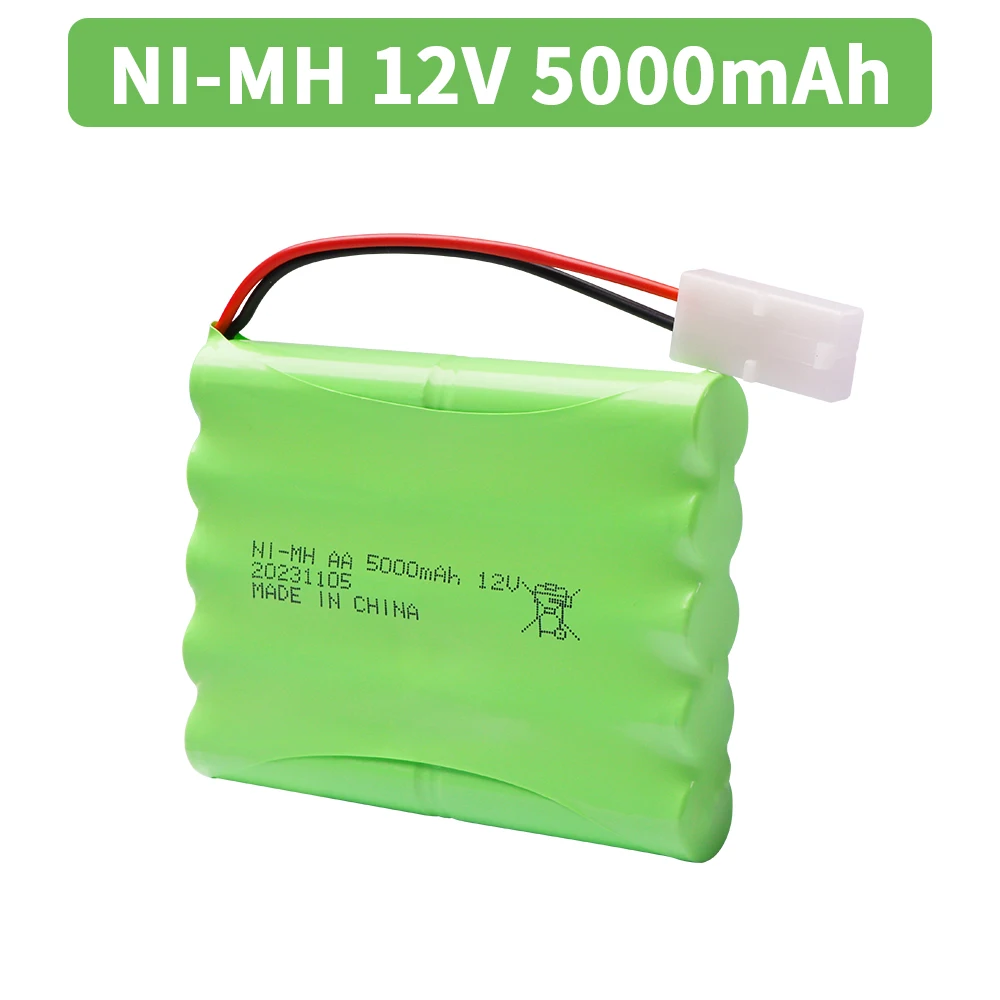 Batteria NIMH 12V 5000mah per giocattoli Rc auto serbatoi Trucs Robot Gun Boat 12V batteria ni-mh ricaricabile H modello upgarde 2800mah