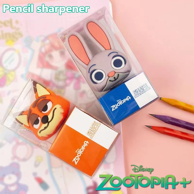 2 قطعة ديزني Zootopia مبراة قلم رصاص نيك وايلد جوديث لافيرن هوبس الكرتون براية أقلام اللوازم المدرسية جائزة الهدايا