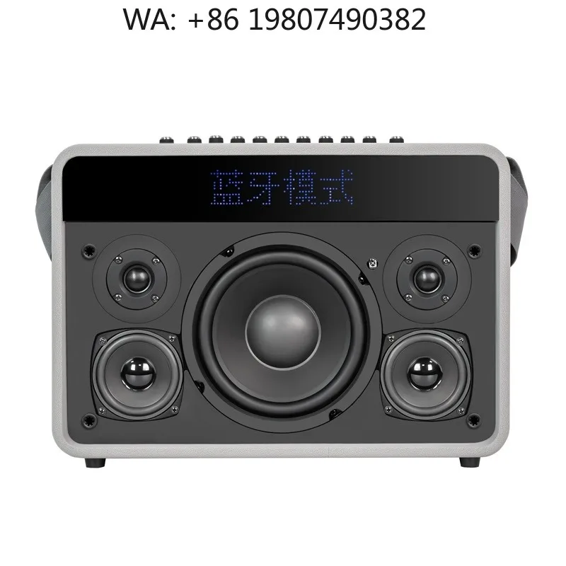 

6.5 Inch Retro Wireless Bluetooth Subwoofer Custom Logo Outdoor Home Karaoke High Power Audio Loudspeaker Sound Box