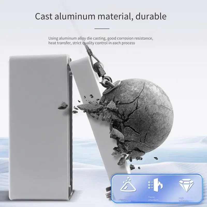 Outdoor Waterproof Cast Aluminum Metal Box Terminal Button Box Waterproof Junction Box for Durable Weather Resistance