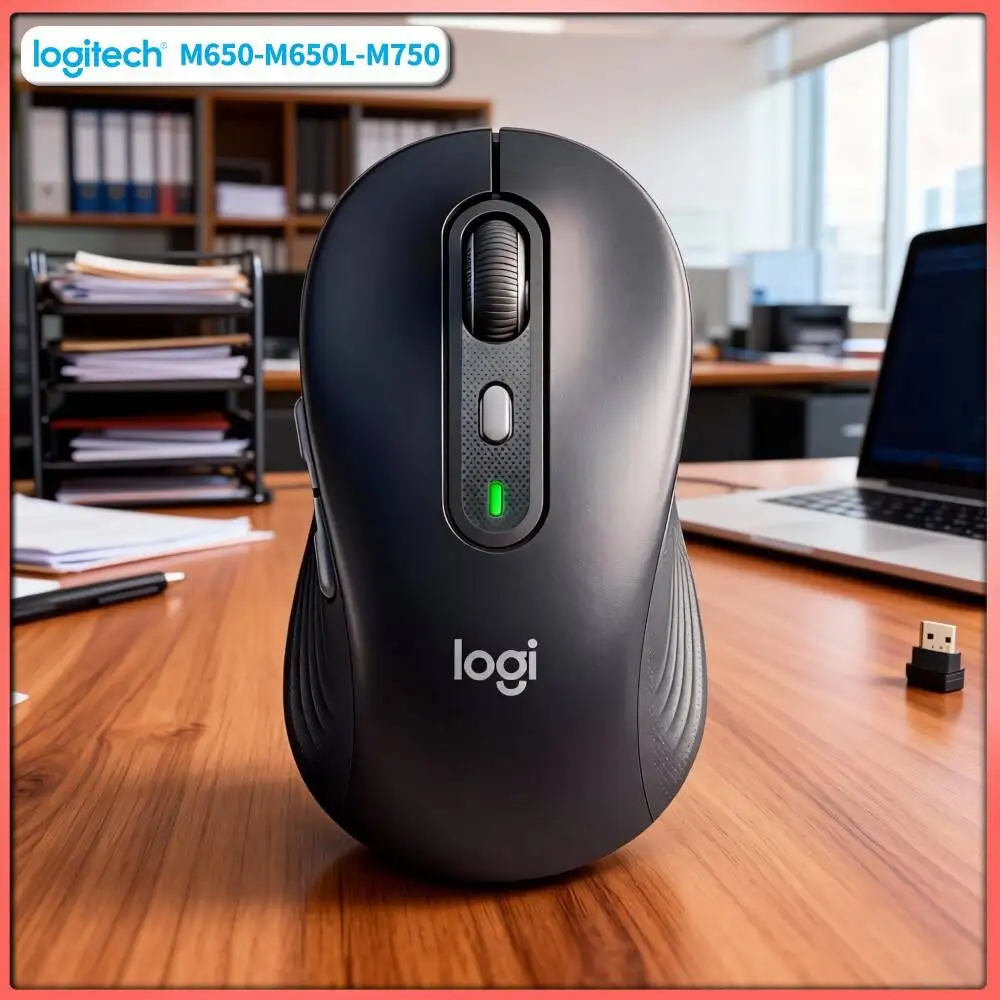 Logitech M750 Wireless Mouse - 90% Noise Reduction, 4000 DPI High Precision, 3-Device Quick Sync, Home Desk Pick Tool