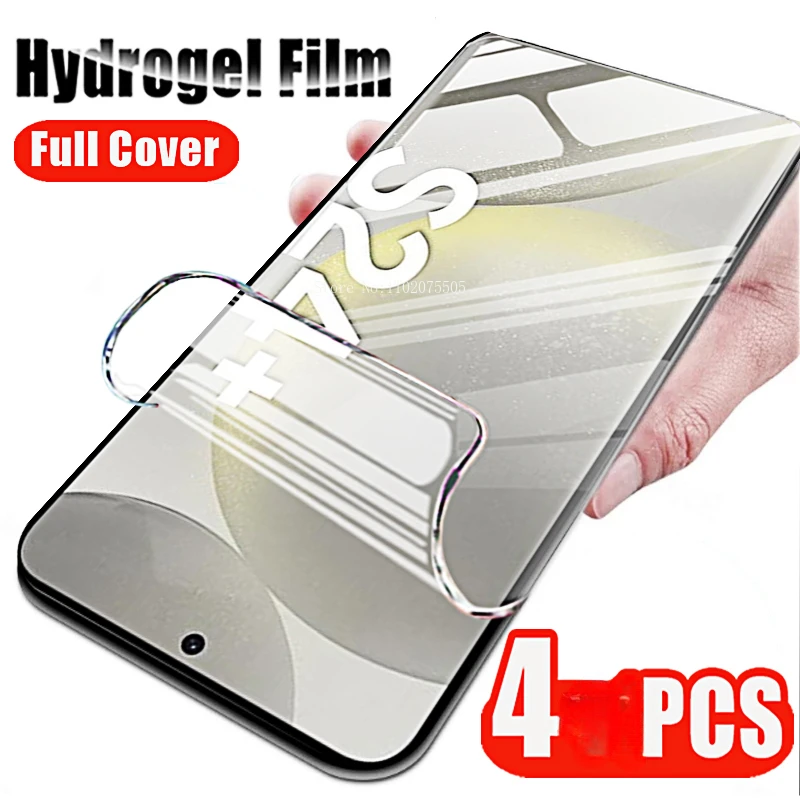 

4Pcs Hydrogel Film for Samsung S24 S23 S20 S21 S22 Plus Ultra FE Galaxy Note 20 Ultra 10 Lite Anti-Scratch Anti-Fingerprint