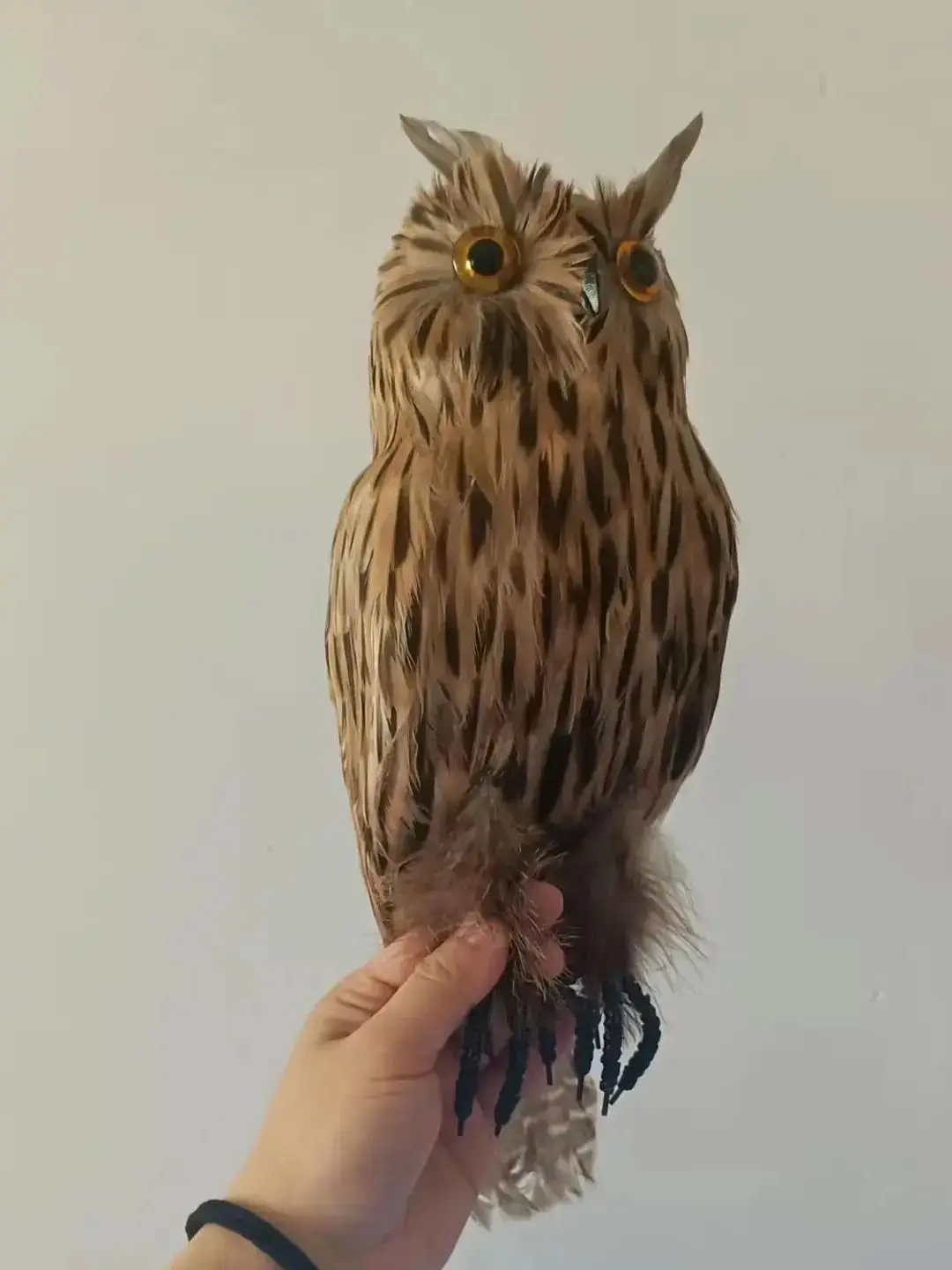 big simulation foam&feather brown owl model gift about 35cm c2794