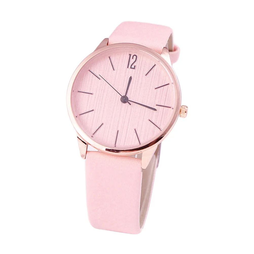 

Women's Wrist Watches Simple Dial Ladies Watches Pu Leather Strap Analog Quartz Watch Elegant Dress Fashion Watches