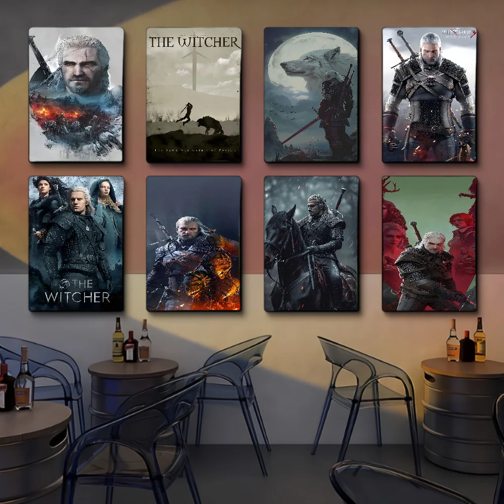 لعبة W-Witchers فيلم لزجة الملصقات يتوهم الجدار ملصق لغرفة المعيشة زخارف للحانات اللوحة الزخرفية خمر