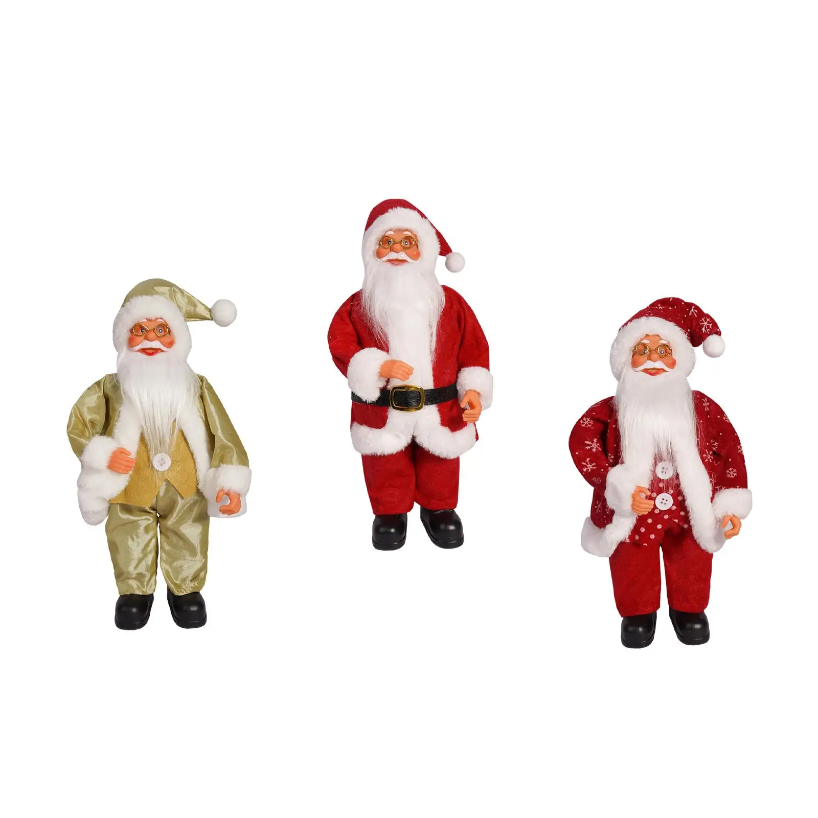 Standing Santa Claus Doll Santa Claus Figurine 12 inch Desktop Decor Gift