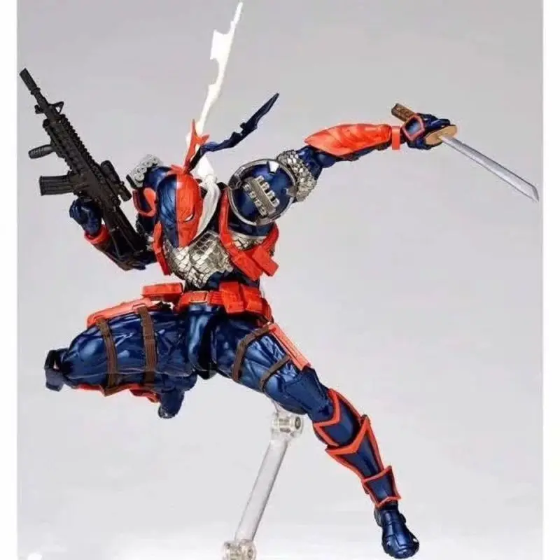 Marvel Amazing Revoltech Yamaguchi No 011 Deathstroke Action Model Toy Figure Collectible