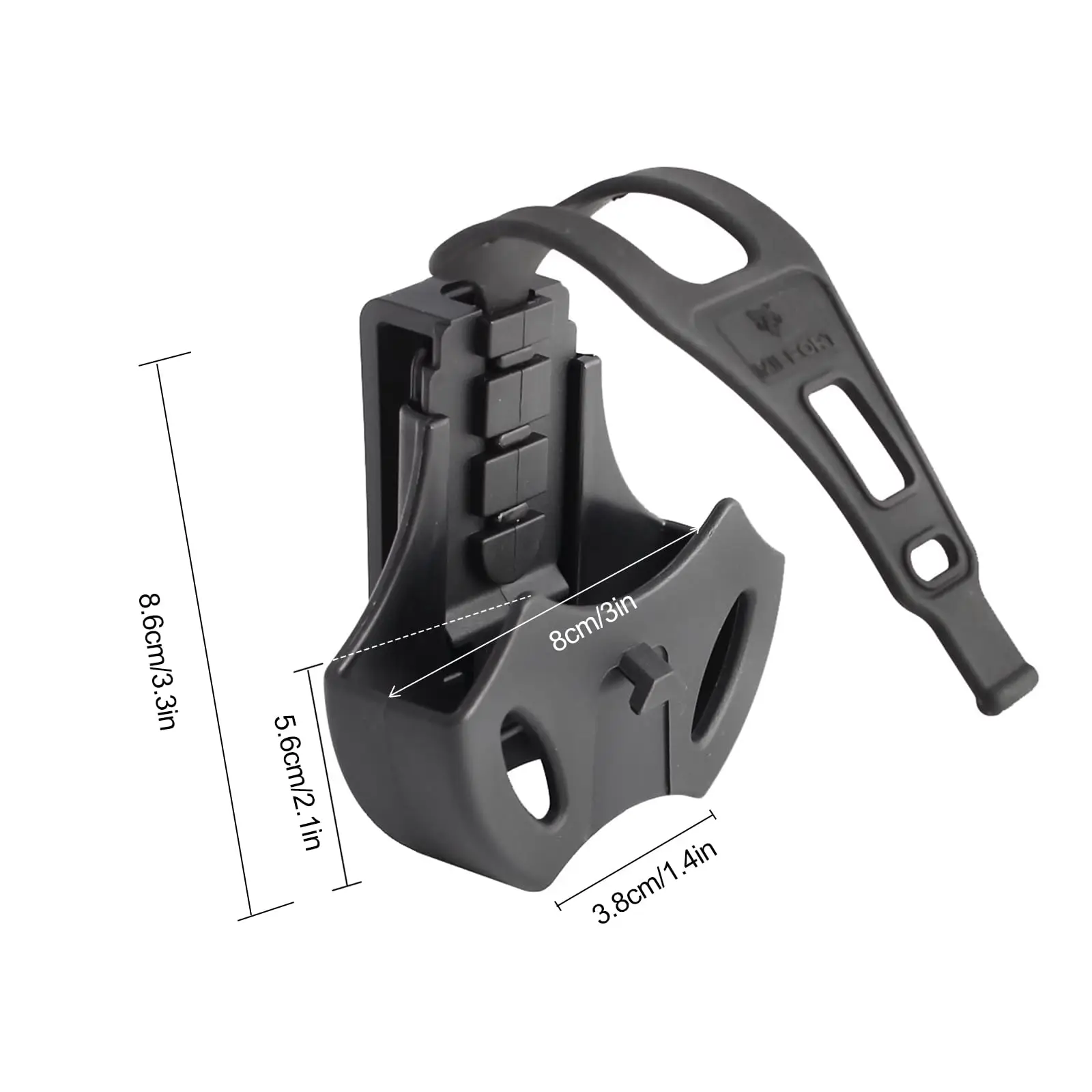 Custodia tattica universale per manette Fondina Airsoft Molle Marsupio per cintura Porta manette Custodia per cintura esterna Accessori per la caccia