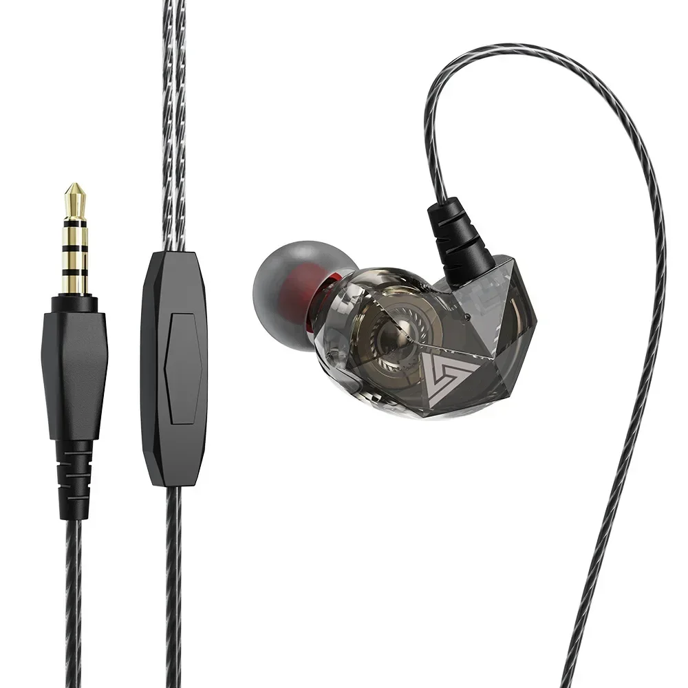 

ZLRLMHY Dynamic HIFI Bass in Ear Music Sports Noise Reduction with Microphone Original QKZ AK2 3.5mm Wired Earphones