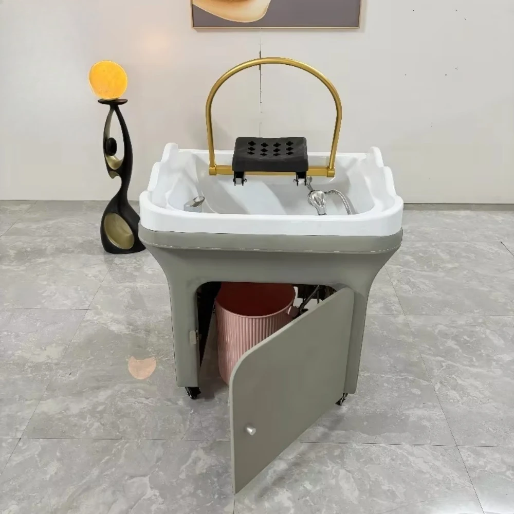

Shower Japanese Head Spa Shampoo Basin Equipment Salon Portable Shampoo Bowl Sink with Water Tank