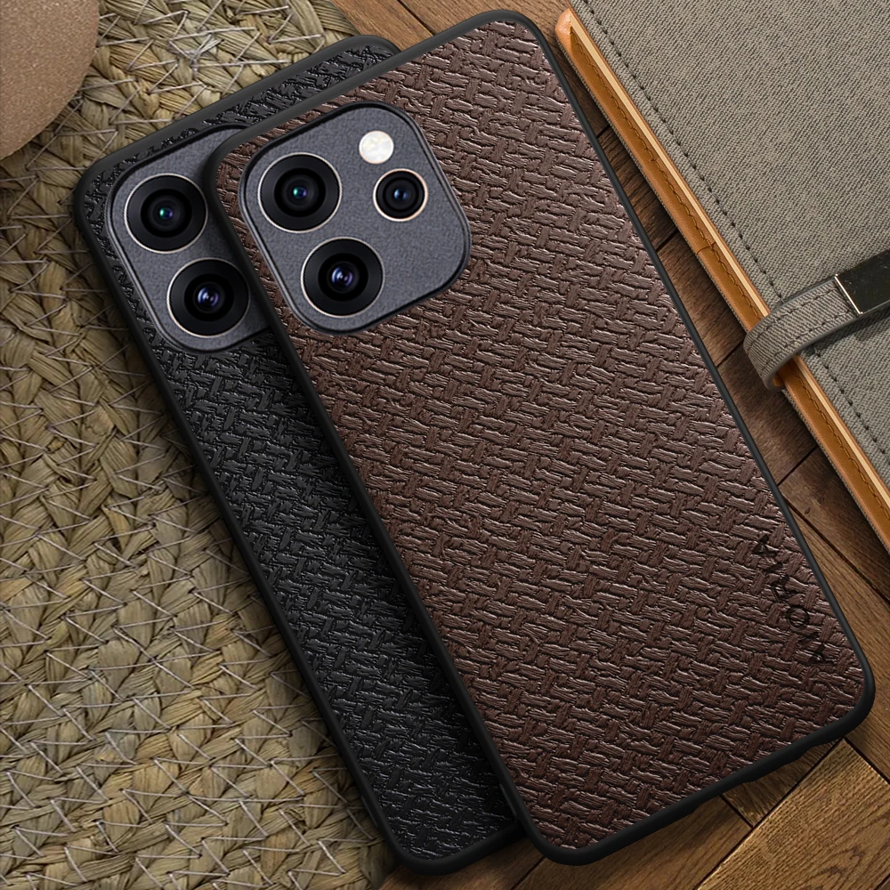 Suitable for Oppo Reno15 Pro Max Reno15 F Reno14 F bamboo woven texture pattern design simple phone case for Oppo Reno14 Pro