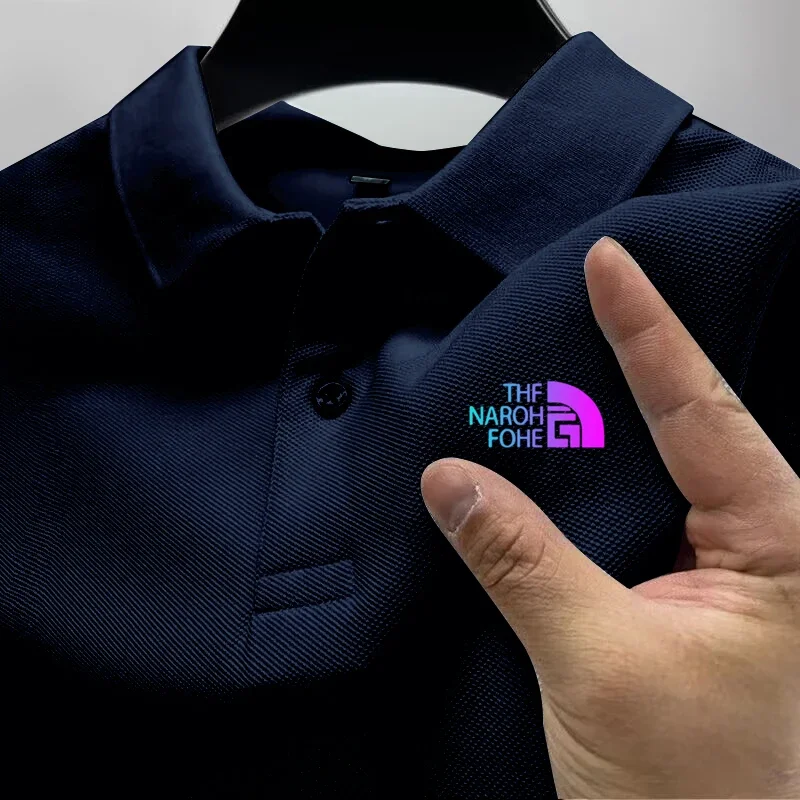 Men's Quick-Drying Breathable Casual Polo Shirt Summer Short Sleeve Business Tops in S-4XL