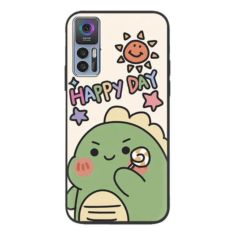 Anti-knock Full wrap Phone Case For TCL 30 5G/30Plus/30 Plus Cartoon Silicone Cute Dirt-resistant Fashion Design Anti-dust image 5