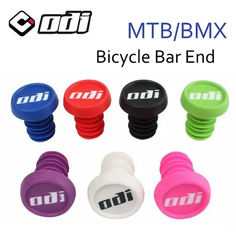 1 Pair MTB Bicycle Grip Parts Anti-slip Firm Handlebar Caps Colorful Bike Handle Grip Bar Ends Plugs For Bmx Dh Fr Balance Bike