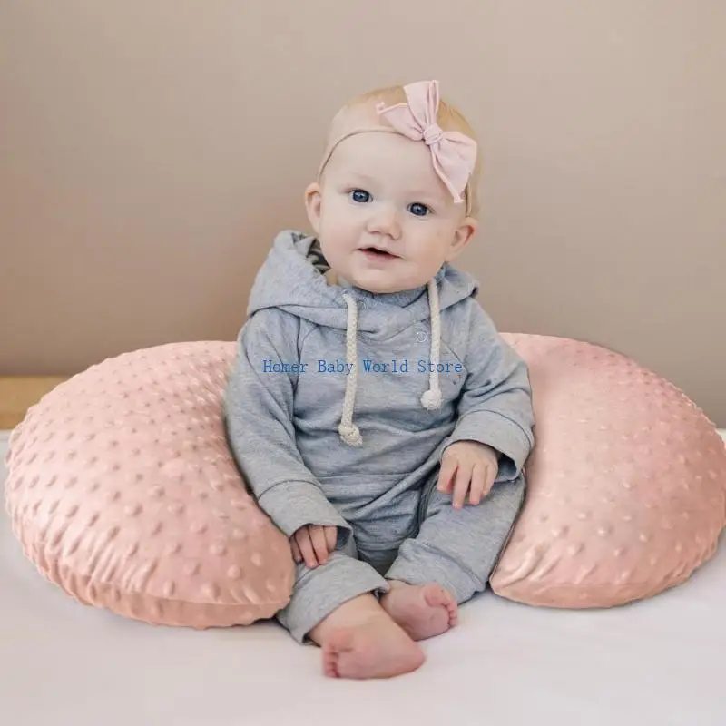 B2QD مجموعة من 2 أغطية وسادة رضاعة الطفل سهلة التنظيف غطاء وسادة التمريض السفر غطاء وسادة التمريض حالة لينة وتنفس #1