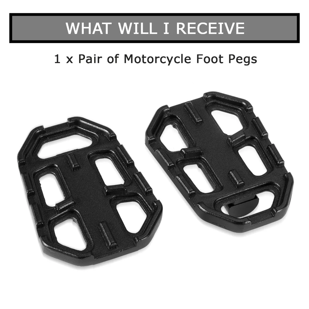 

Motorcycle Accessory Billet Wide Foot Pegs Pedals Rest Footpeg for BMW G310GS R1200GS F750GS F850GS S1000RR Aluminum Pedals Rest