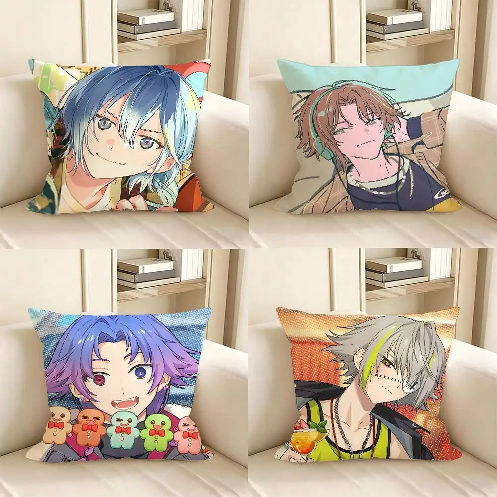 1pc Anime Game 18trip Pillow Case Fashion Square Pillowcase Bedroom Sofa Room Ins Decoration Leisure