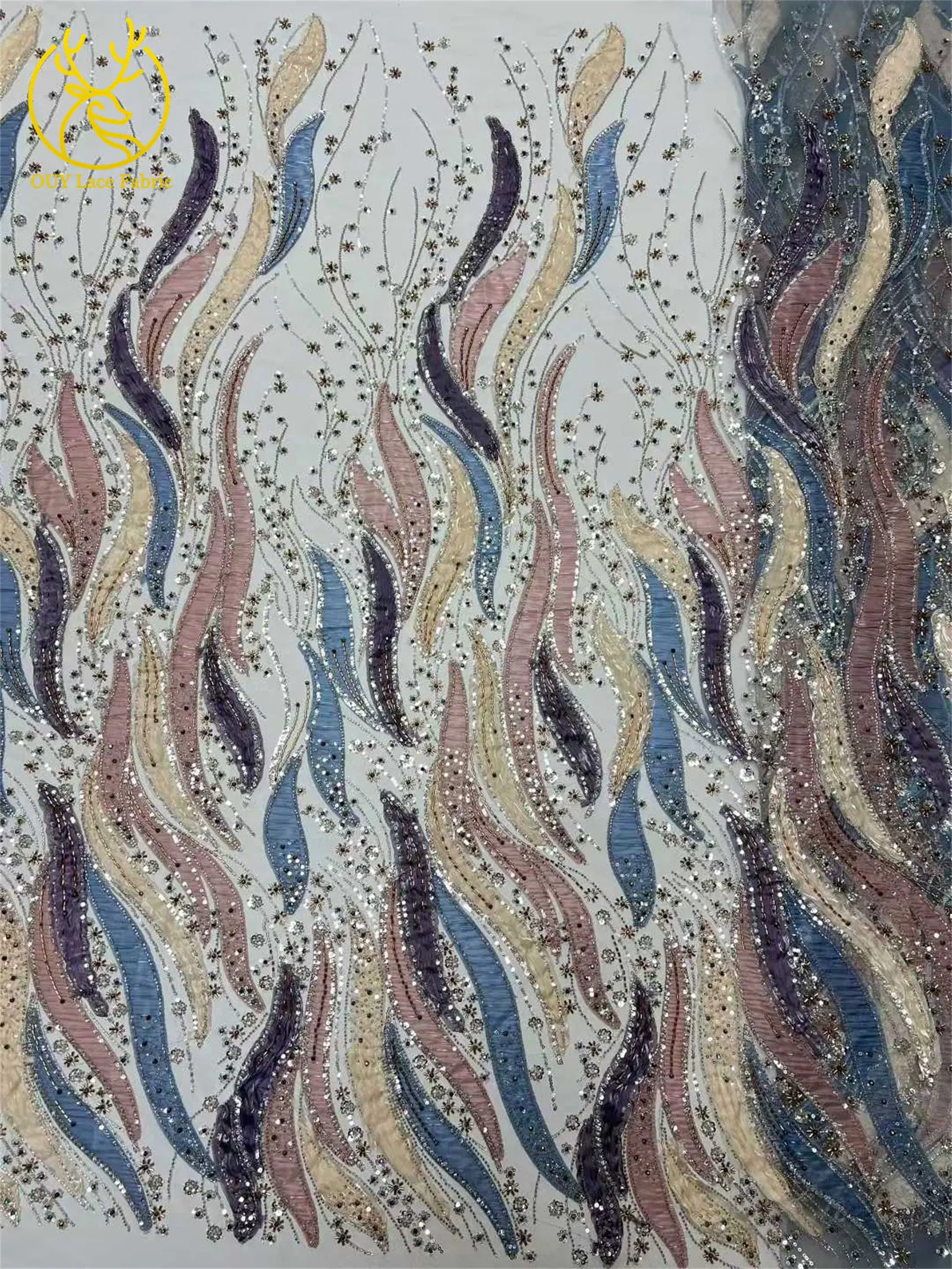 Afrikanischer Bräutigam-Spitzenstoff 2026, hochwertige Stickerei, französische Pailletten, Tüll, Nigeria-Spitzenstoff für Hochzeit, Party, Kleid – Detail 20