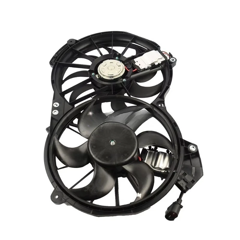 مجموعة مروحة تبريد المبرد اللامعة لـ A6 4F2 4F5 4FH C6 Avant Allroad 2004-2011 2.0 3.0 4F0121207K 4F0959455