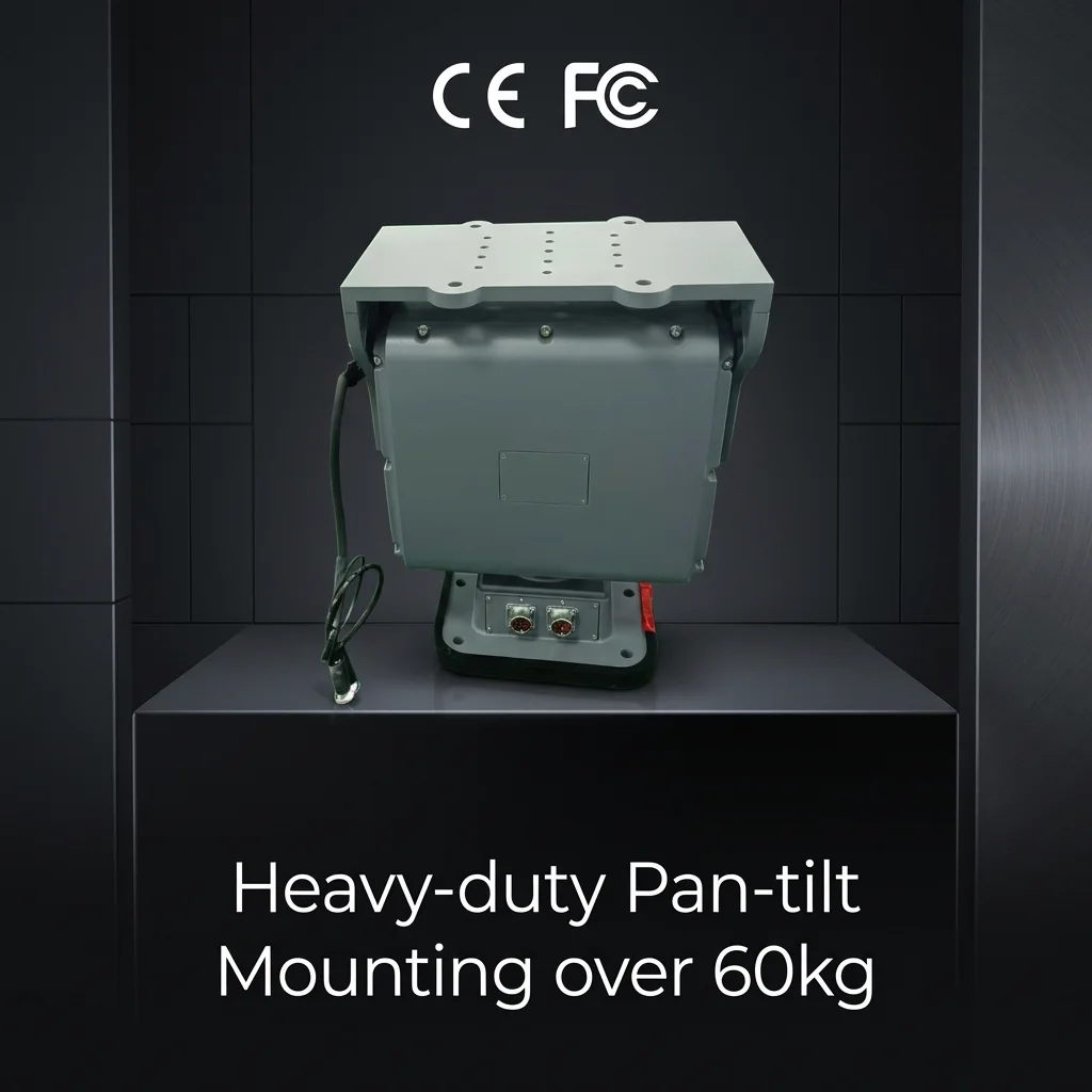 Top Quality Heavy Duty Gimbal Servo Intelligent Pan Tilt Positioner Head for Camera Radar 2 Axis 360° Rotary PTZ 60kg