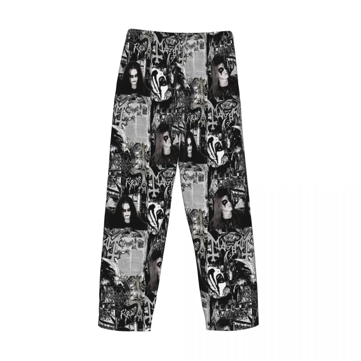 Aangepaste M-Mayhems Rock merk punk pyjamabroek heren nachtkleding lounge slaapbroeken stretch met zakken