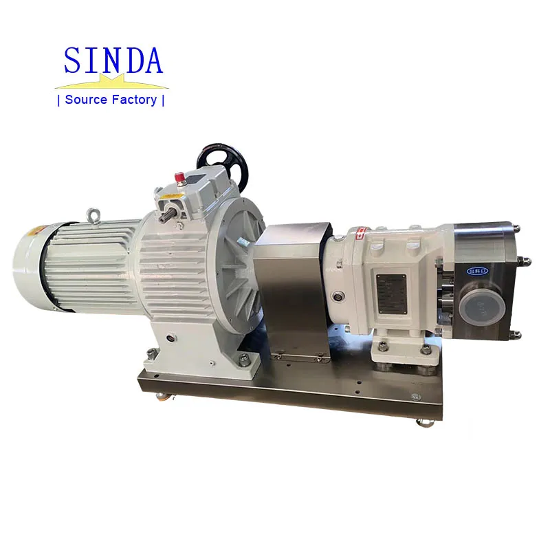 SS316L Food Grade Stainless Steel High Viscosity Lobe Pump Molasses Transfer Pump Electric Gear Lobe Pump