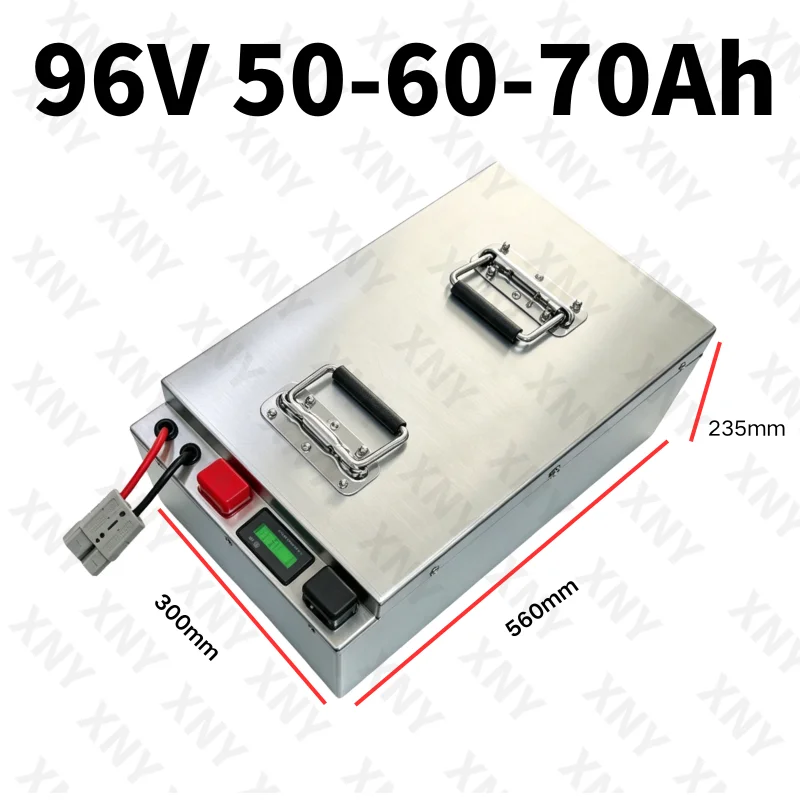 Metal Case 96V 50Ah 60Ah 70Ah 75Ah 80Ah 90Ah 100Ah LiFePO4 Lithium iron phosphate Battery for Golf cart Sightseeing bus