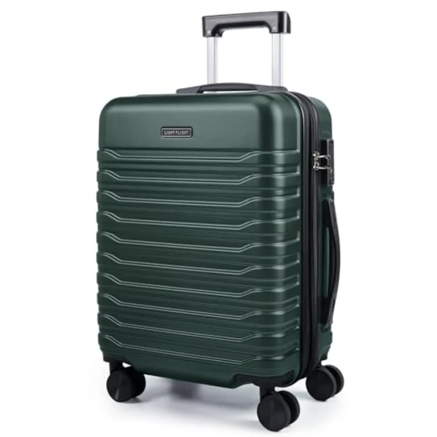 

Expandable Carry On Luggage 22x14x9 Airline Approved with Double Spinner Wheels, 20 Inch Lightweight Hard Shell Rolling Suitcas