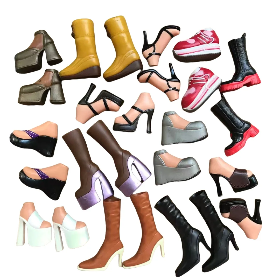 

Классические танцевальные кукольные туфли 2001, кукольные сапоги на большой толстом каблуке, сандалии, коричневые, черные, красные, серебристые, бежевые, декорации для кукол