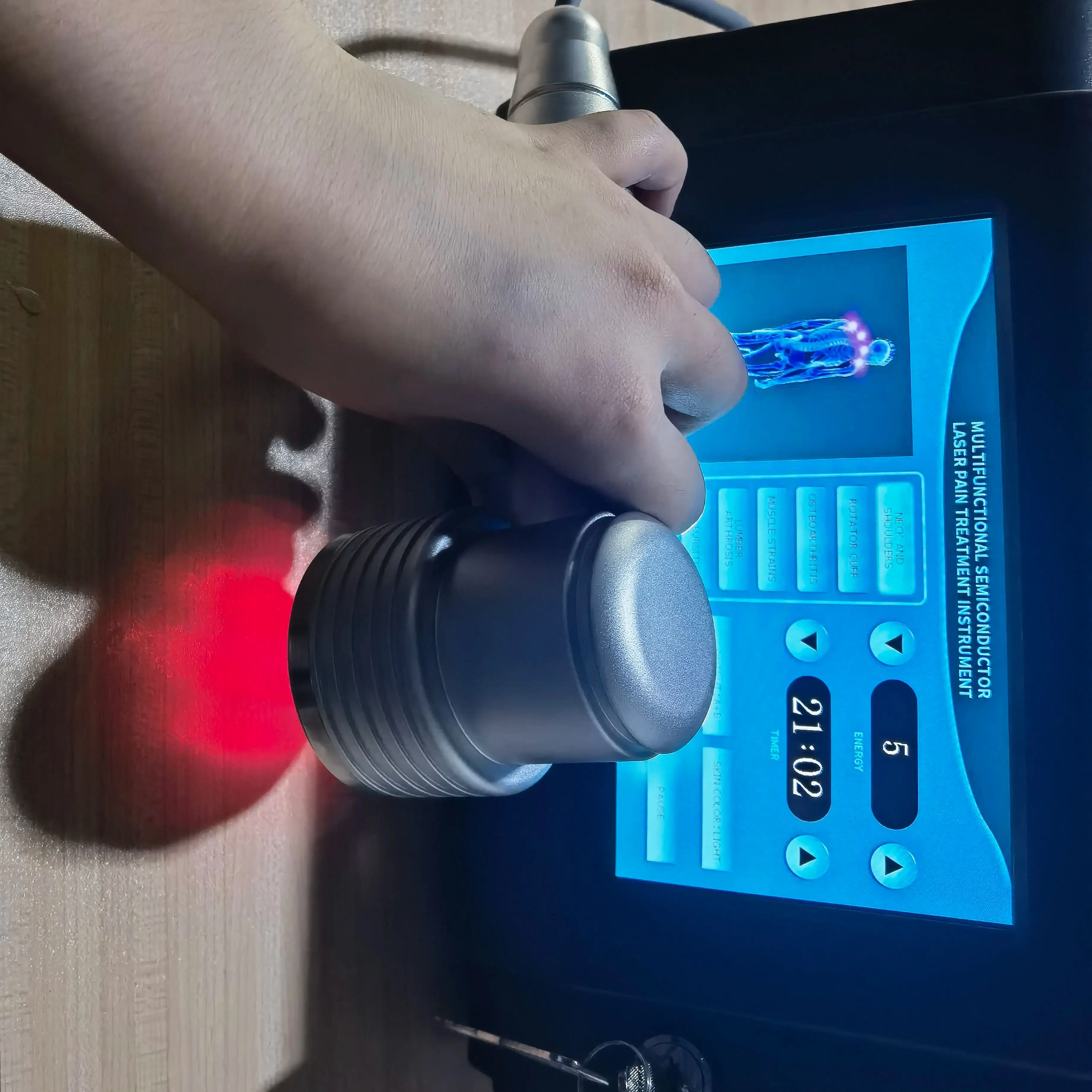 

MultiFunction Medical Grade Laser Therapy Unit, for Pain Wound Healing Circulation, with Goggles Timer 2 Probes Home Health Care