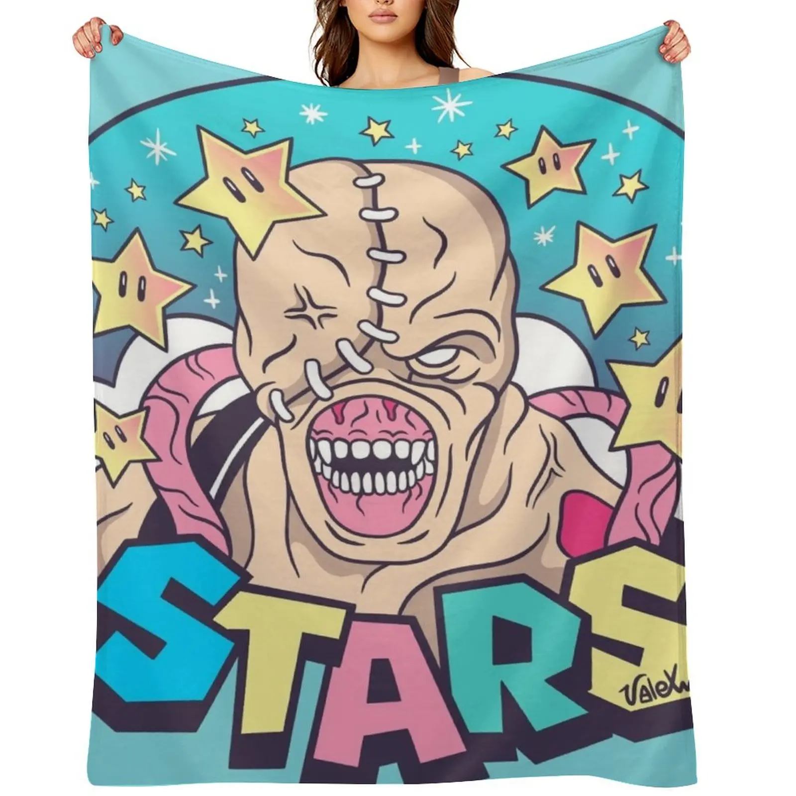 

Nemesis - STARS Throw Blanket Soft Extra Large Throw bed plaid Decorative Throw Blankets