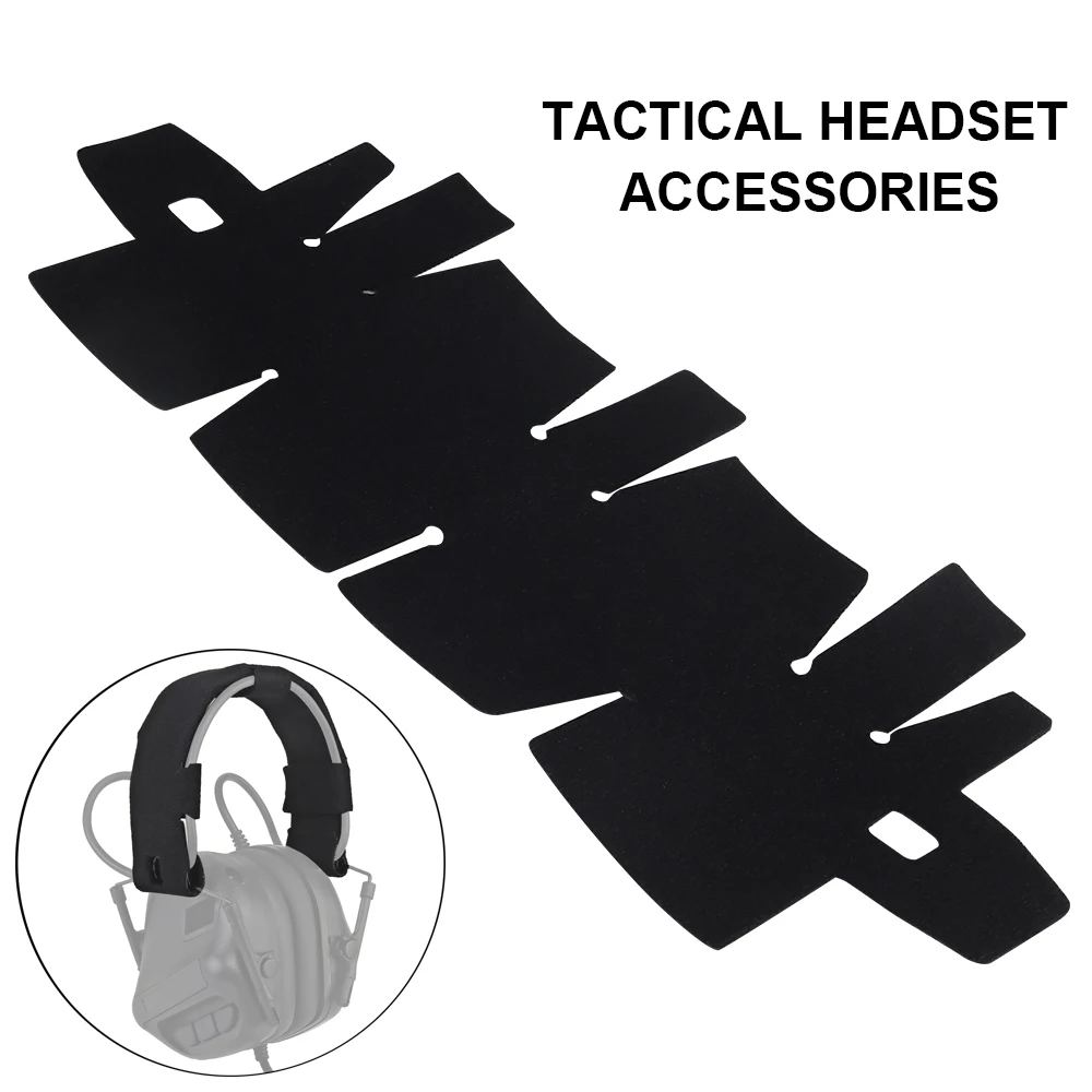 Tactical Headset Accessories Replaceable Headset Headband Magic Stickers Fixed Protective Headphone Cable Airsoft Hunting Gear