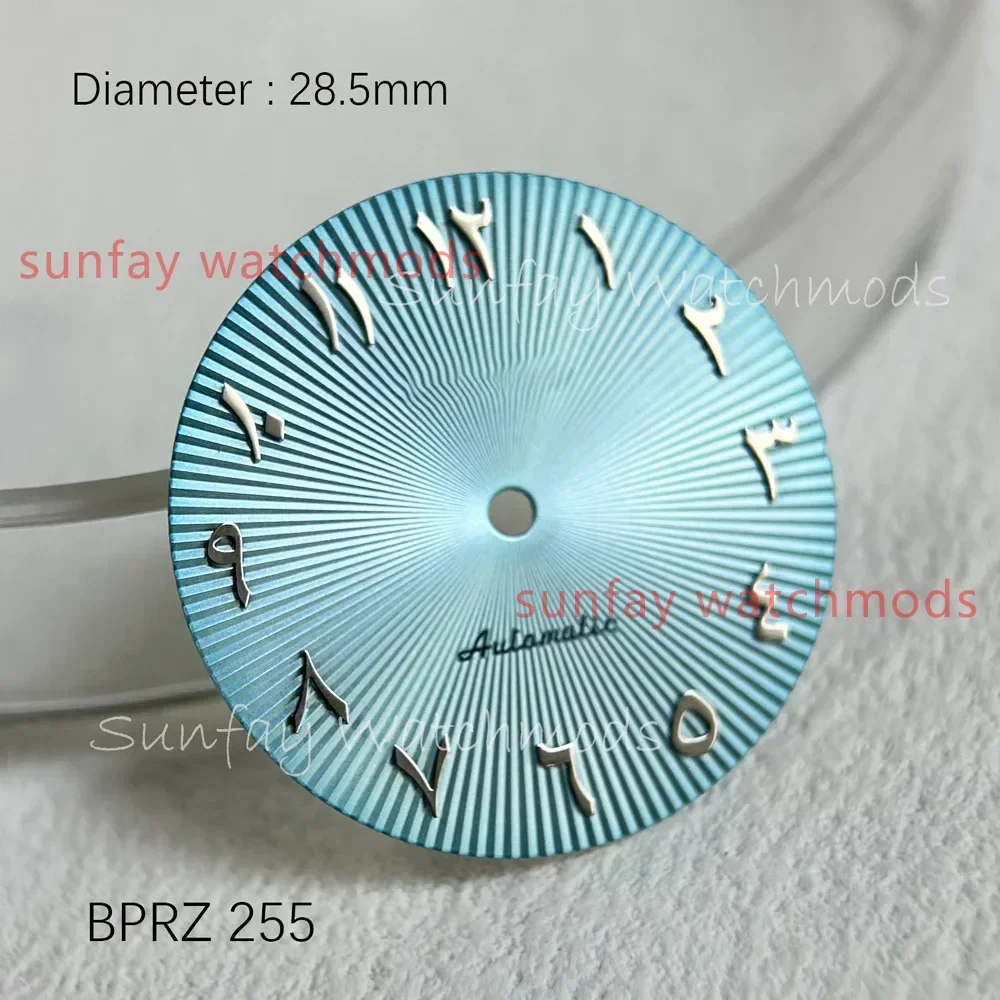 28.5mm Arabic Numerals Nails Watch Dials  Fit NH35/36/4R/7S Automatic Movement Watchmods