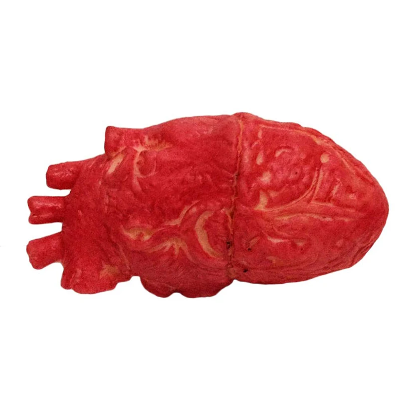 1PC Fake Human Heart Latex Heart Life Size Bloody Horror Props Halloween Horrible Bloody Decorations