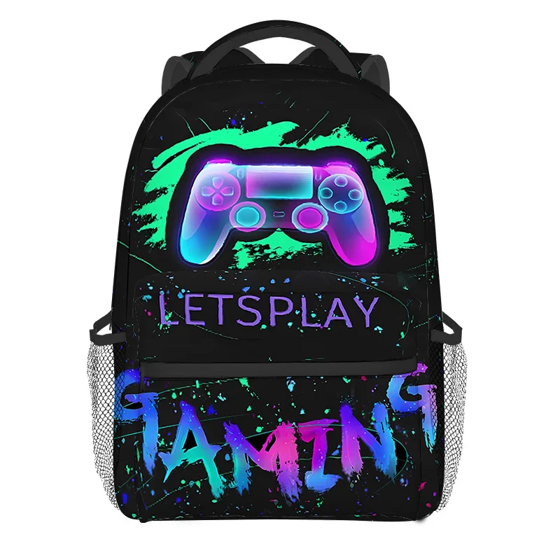 

Hip Hop Kpop Youthful School Bags Unisex Games console Travel Bags 3D Print Oxford Waterproof Notebook Shoulder Backpacks
