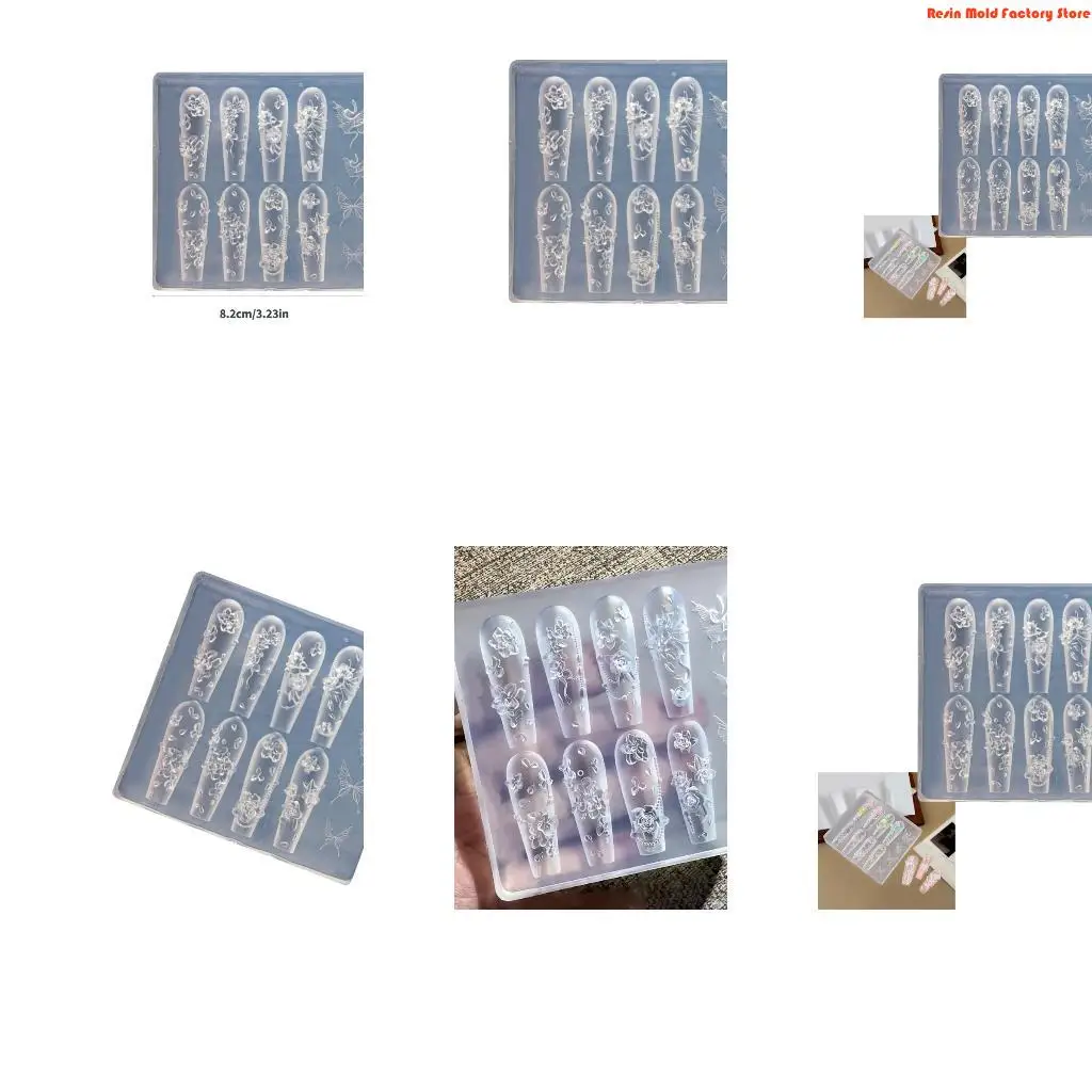 

MXME Art Moulds Rose Art Template Moulds Silicone Texture