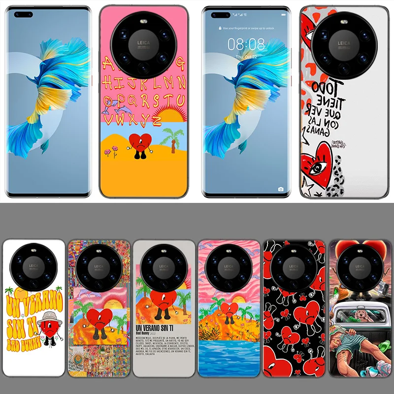 Yo P-Perreo S-Sola B-Bad B-Bunny M-Maluma Coque Case For Huawei Phone P40 P30 Lite P50 P20 P10 Mate 40 30 20 10 Pro TPU Cover Tr