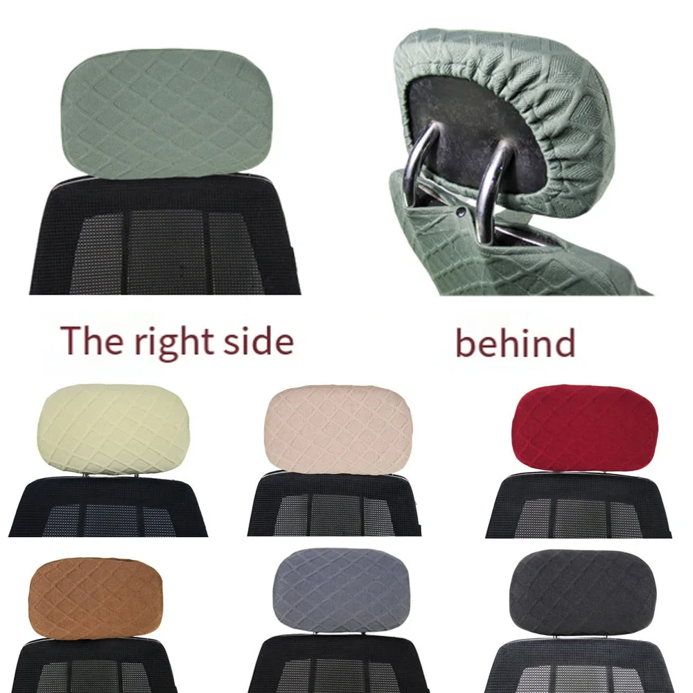 

Swivel Chair Headrest Cover Elastic Office Chair Head Pillow Cover Chairs Headrest Protection Dustproof Pillow Cover Accessories