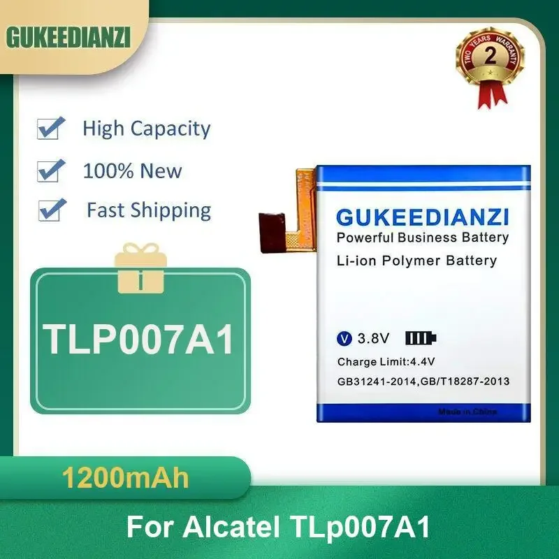 

1200mAh TLP007A1 Watch Battery For Alcatel TLp007A1 High Capacity