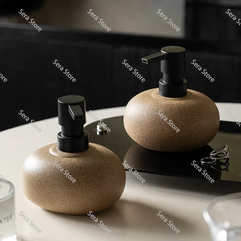 Coarse Pottery Pressing Bottle, Hotel, Homestay, Lotion Bottle, Shampoo, Body Wash, Hand Sanitizer, Conditioner, Sub-bottling