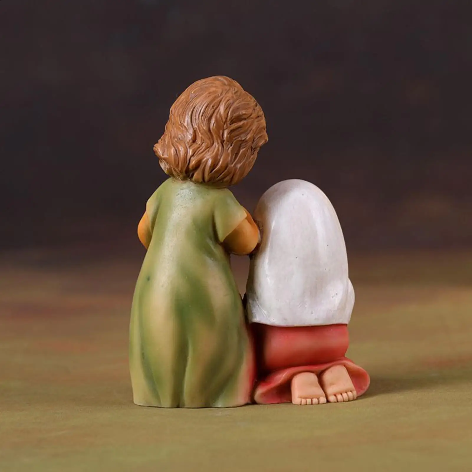 

Статуя Святой семьи, смоляная рождественская декоративная фигурка, настольная статуя Рождения Иисуса для книжного шкафа, подоконник, тумбочка, прикроватная тумбочка