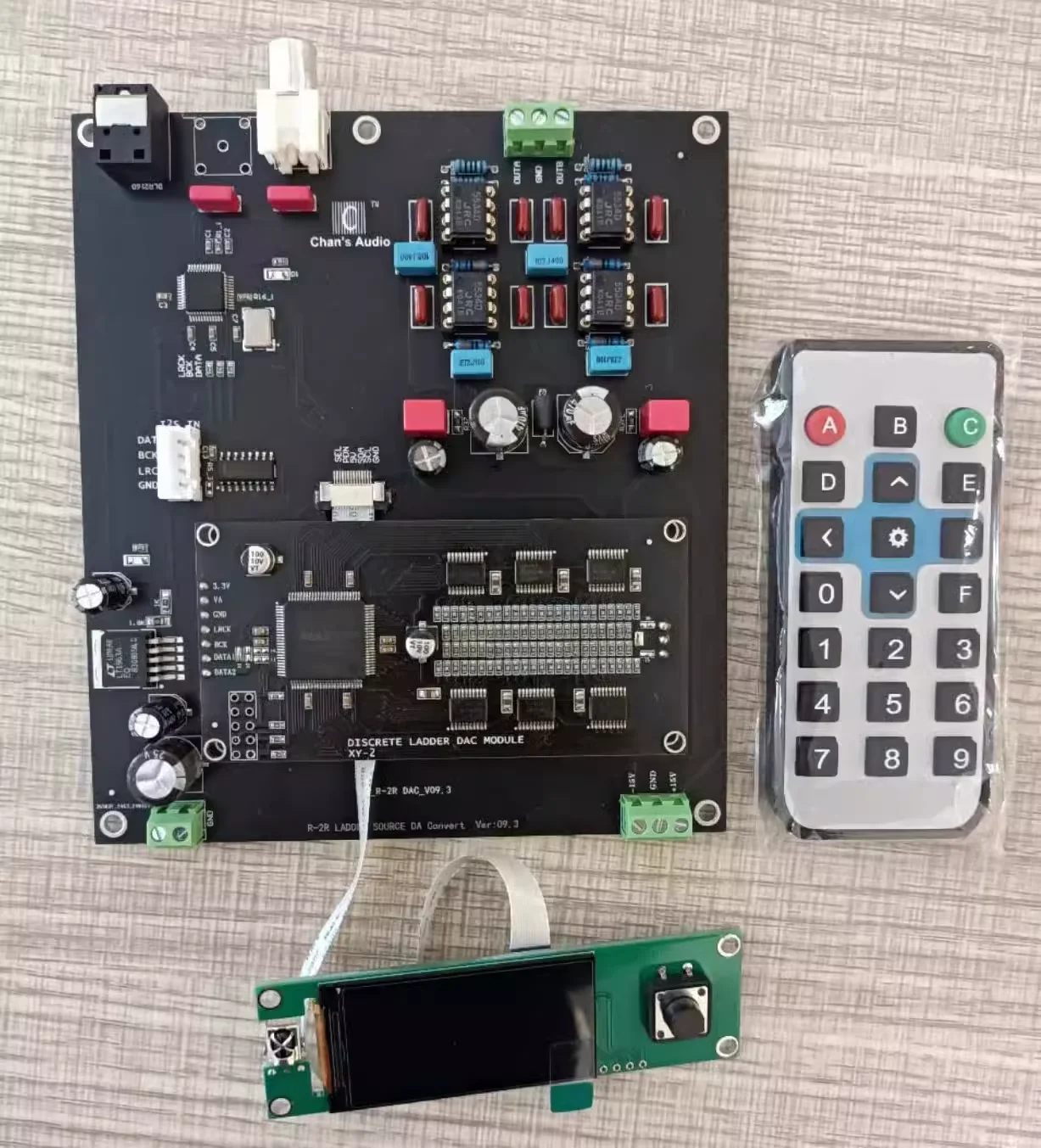 

Positive and negative DAC complementary R2R decoder board PCM24-bit discrete resistance ladder decoder board