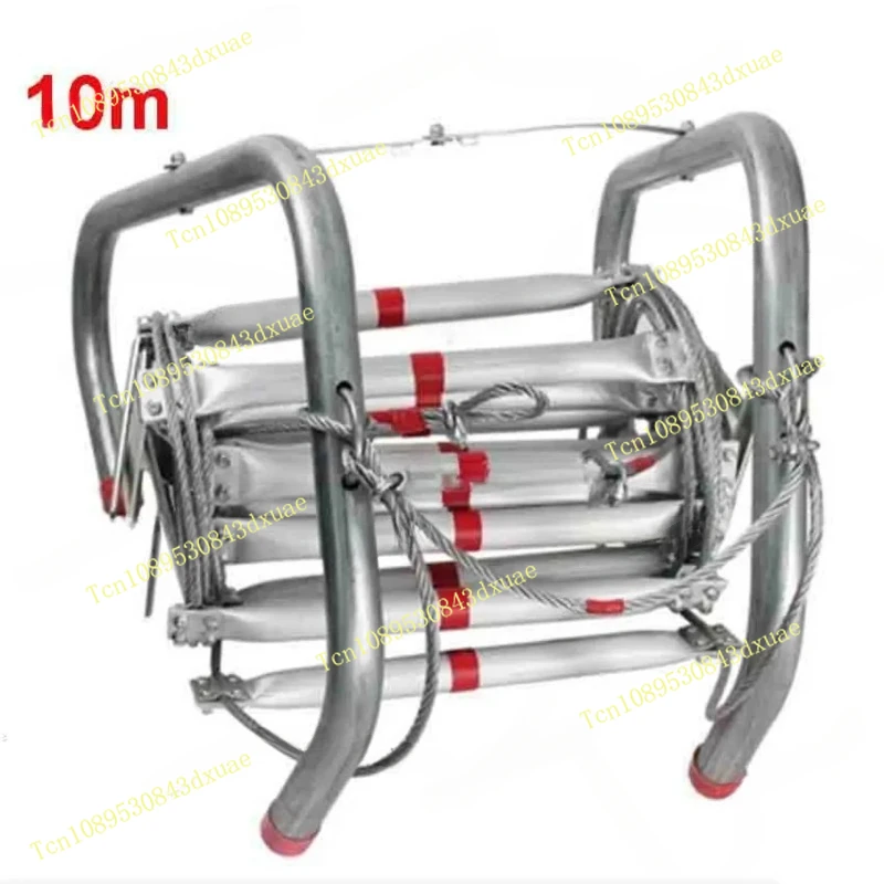 

Aluminum alloy steel rope climbing ladder 3/5/10 meters collapsible soft ladder fire rescue equipment escape ladder