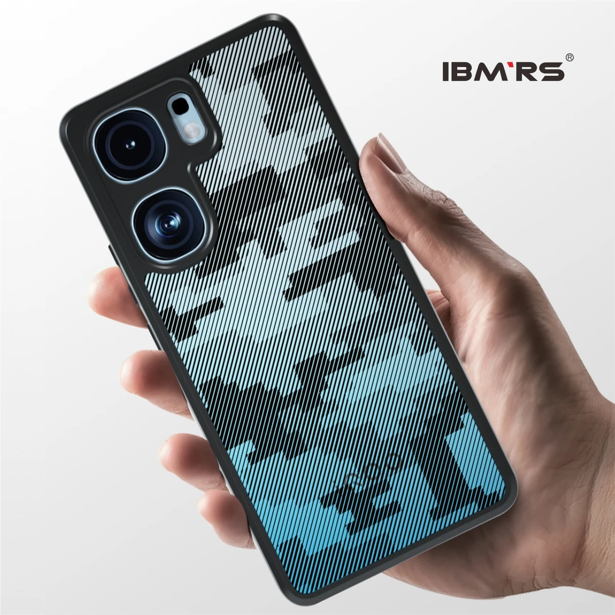 IBMRS for iQOO Neo9/9 Pro/9S Pro/9S Pro+ Camo Case,Hard Back Soft edgesTransparent matte Frosted Phone Case