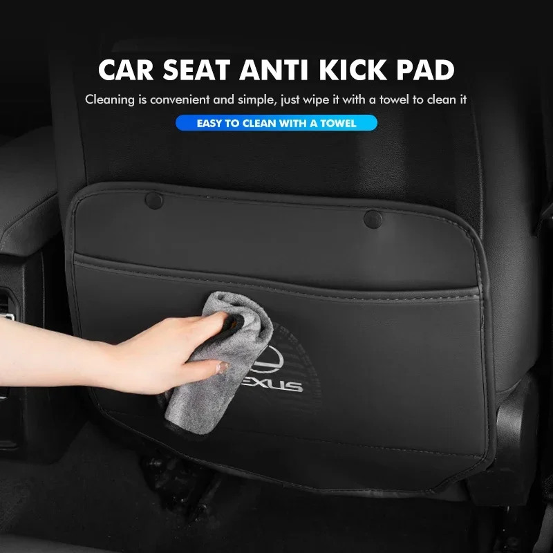 Car Seat Back Anti Kick Pad Leather Protector Prevent Dirty Mat For Lexus CT200h ES250 ES300h NX300h RX350 IS250 IS200 GS300