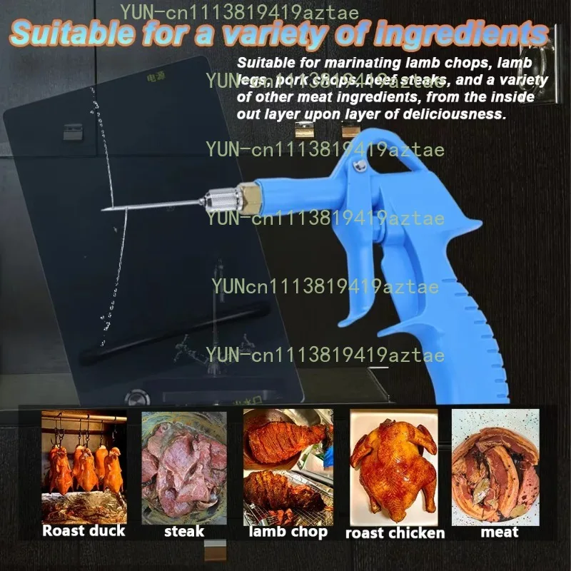 Commercial Electric meat curing injection machine, Automatic Seasoning Injector, 60W Marinating Equipment for Food Processing