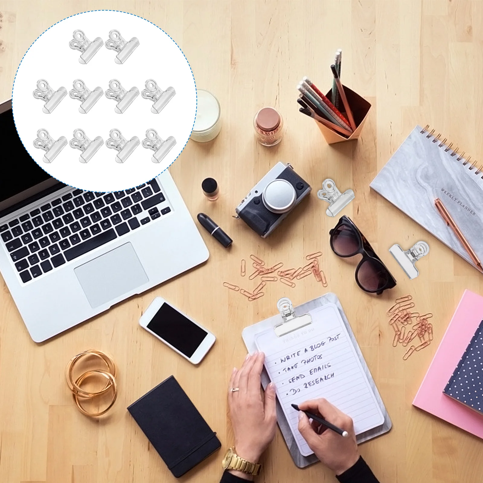 

10Pcs Nail Art Clip Curve Extension Tool Plastic Lightweight Sturdy for Acrylic Tips Perfect Shaping Professional